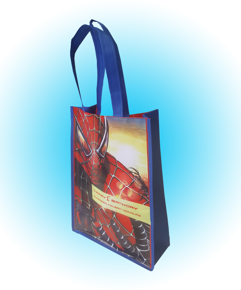  Tas  Ultah Anak  40 x 30 Spiderman Custom Jahit Sugar 