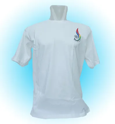 T-Shirt T shirt Polyester Putih 1 arah_depan