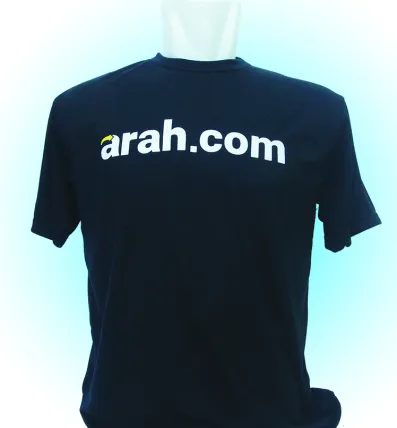 T-Shirt T shirt Hitam PE 1 arah_depan_hitam